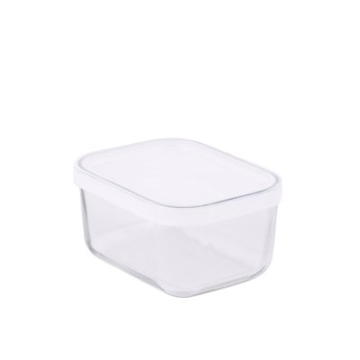 Glasbeholder med l�g - 13x10 cm - Frostet l�g