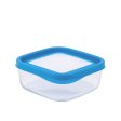 Glasbeholder med l�g - 15x15 cm - Bl�
