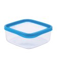 Glasbeh�lter mit Deckel - 19x19 cm - Blau