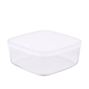 Glasbeh�lter mit Deckel - 19x19 cm - Frost-Deckel