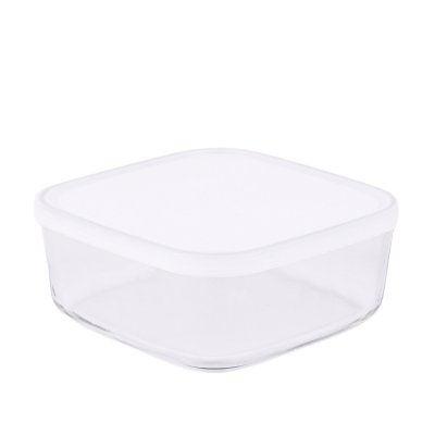 Glasbeh�lter mit Deckel - 19x19 cm - Frost-Deckel