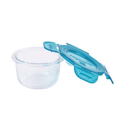 Glasbeholdere til babymad - 3 x 185 ml - Bl�
