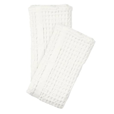 Handtuch aus Bio-Baumwolle - Big Waffle - 2 St�ck - Natural White