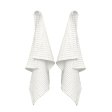 Handtuch aus Bio-Baumwolle - Big Waffle - 2 St�ck - Natural White