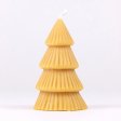 Christmas tree candle in beeswax