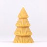 Christmas tree candle in beeswax