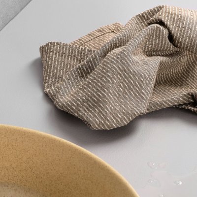 Kleine Sp�lt�cher aus Bio-Baumwolle - 3 St�ck - Clay Stone