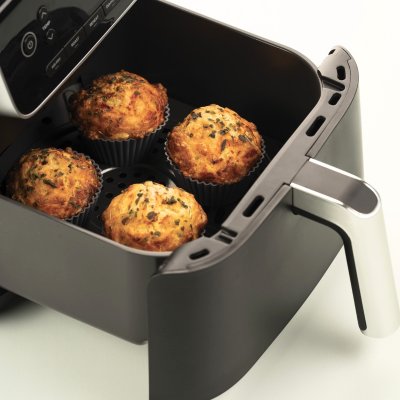 Muffinforme i silikone til airfryer - 6 stk - Gr�