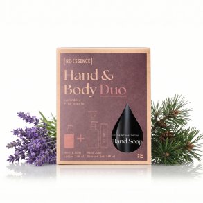 Gaves�t med h�nds�be & lotion - Lavendel & fyrren�le