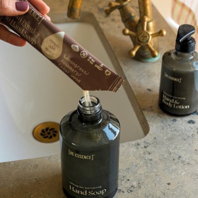 Gaves�t med h�nds�be & lotion - Citrongr�s, rosmarin & cedertr�