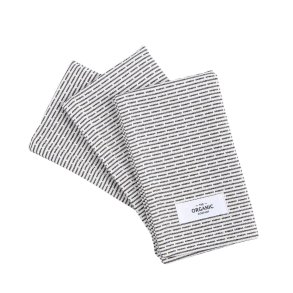Kleine Sp�lt�cher aus Bio-Baumwolle - 3 St�ck - Morning Grey