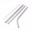 Stainless steel straws - 3 Types - with cleaning brush