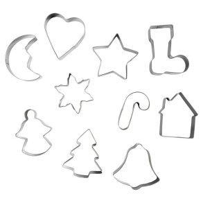 Ausstechformen Weihnachten aus Edelstahl - 10 St�ck