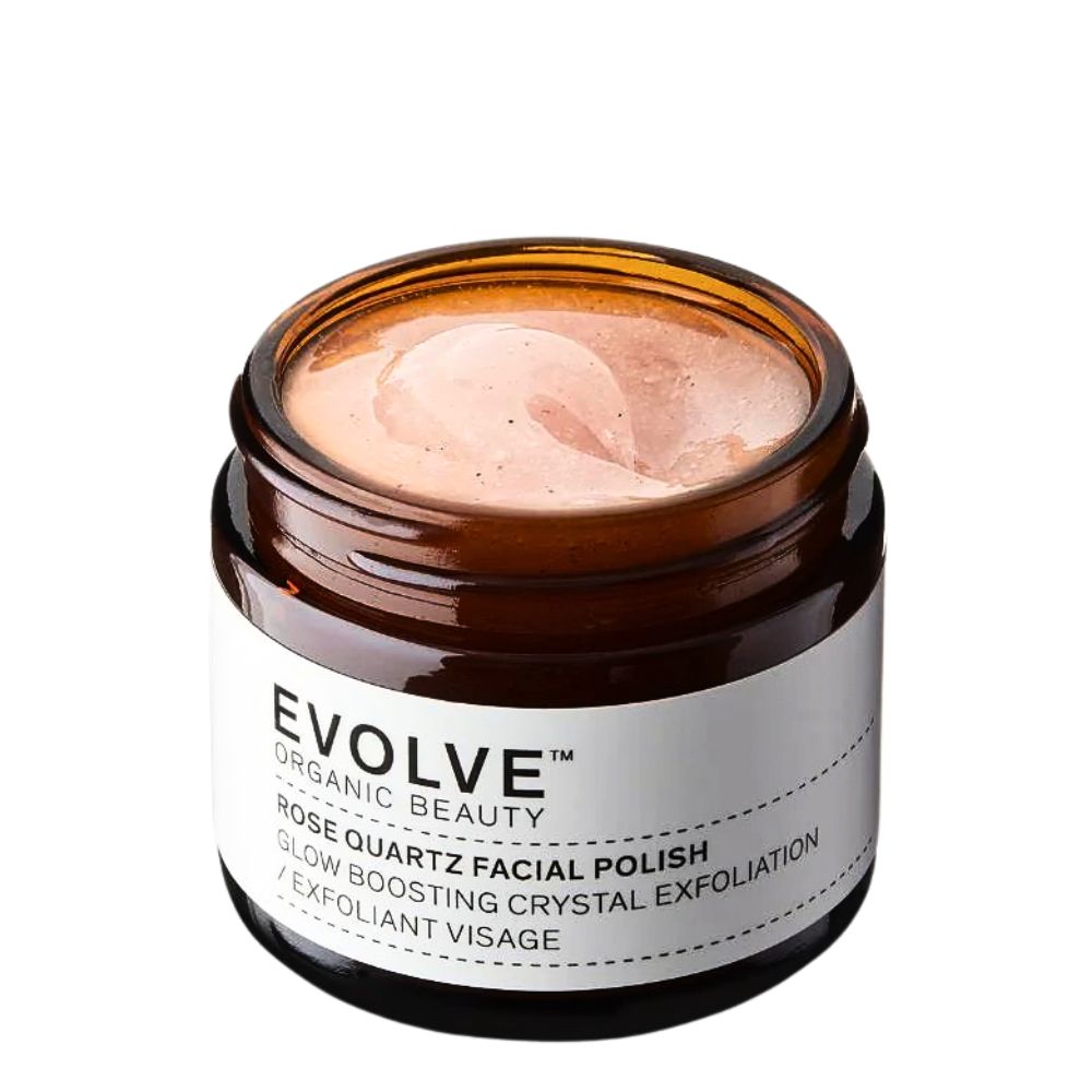 Evolve Organic Beauty - Ansigtsskrub med rosenkvarts - Rose Quartz Facial Polish 30 ml