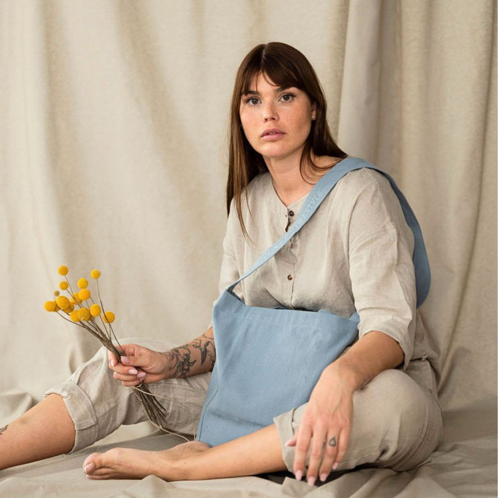 TINTOK - Canvas taske - model Mira - Ashley Blue